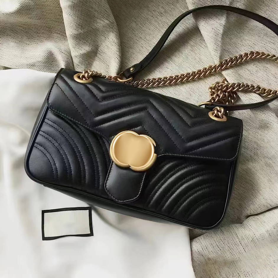 

7A quality Marmont Luxury crossbody Mini Bags Women's Metal accessories tote purses Designer fashion handbags mens Genuine leather clutch shoulder cosmetic Bag, White