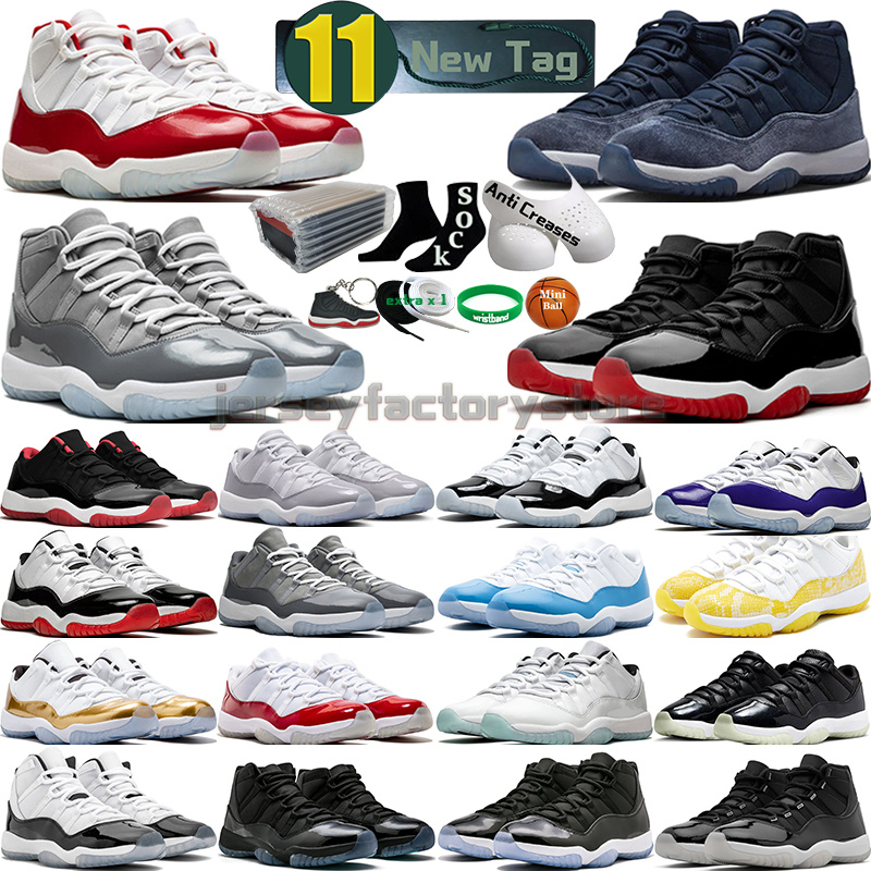 

11 Basketball Shoes for men women 11s Cherry Cool Grey Cement Concord Bred UNC Gamma Blue Legend Midnight Navy Space Jam 72-10 Snakeskin Mens Trainers Sports Sneakers, Color-7