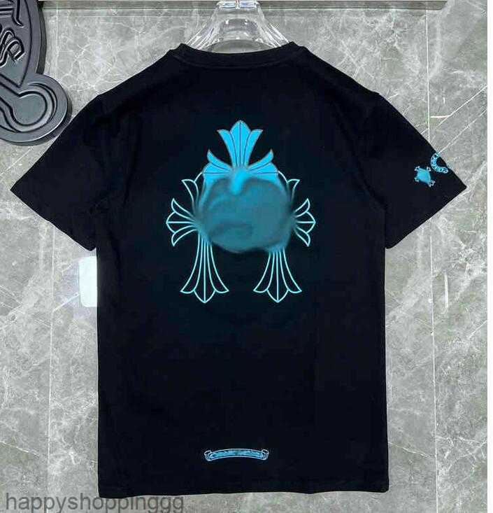 

Summer Womens Classic t Shirts Brand Top T-shirts Ch White Short Sweater Casual Embossed Letter Horseshoe Sanskrit Cross Pattern Designers Tees Men Tshirts TopsZLC8, B8