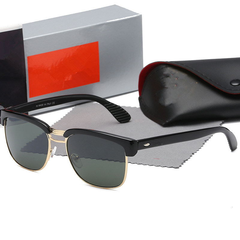 

2023 Men Classic Brand women Sunglasses Luxury Designer Eyewear Band Bans Metal Frame Designers Rayban Ray ban Sun Glasses Woman 756