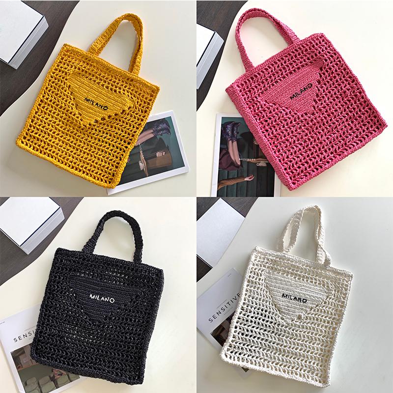 

Top Designer Handbags Shoulder Fashion Beach Bags Classic Ladies Summer Braided Messenger Bags Tote Bags Women Wallets Large-P, Box