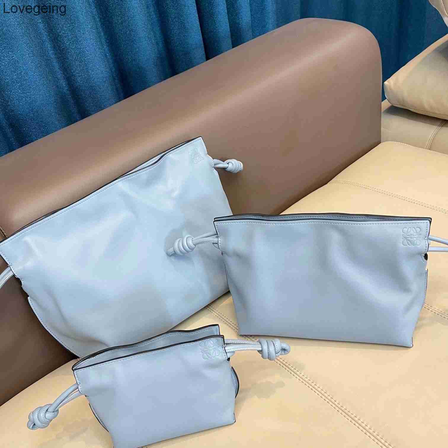 

Shoulder Flamenco Women's Designer Purpose Bag 2023 Crossbody Loews Totes Bags Single Cowhide Mini Multi Large Fashion Candy Style Fv91, Haze blue