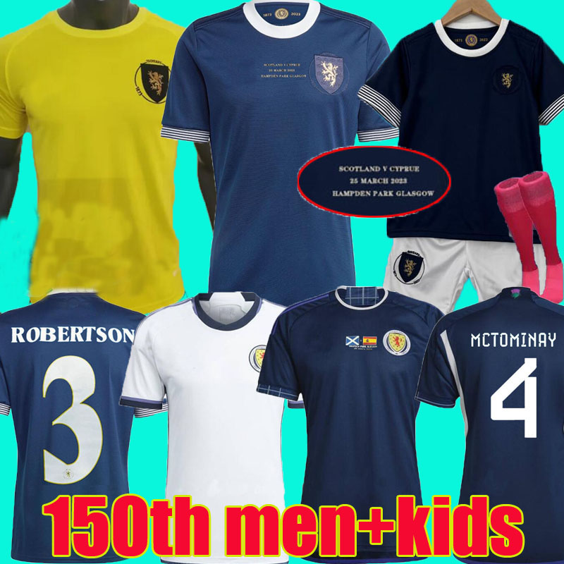 

2023 Scotland 150th Anniversary soccer jersey Special TIERNEY McTominay football shirt 23 24 ROBERTSON McGREGOR MCGINN adams men kit kids Qualifiers 150 Years tops, Gk+patch