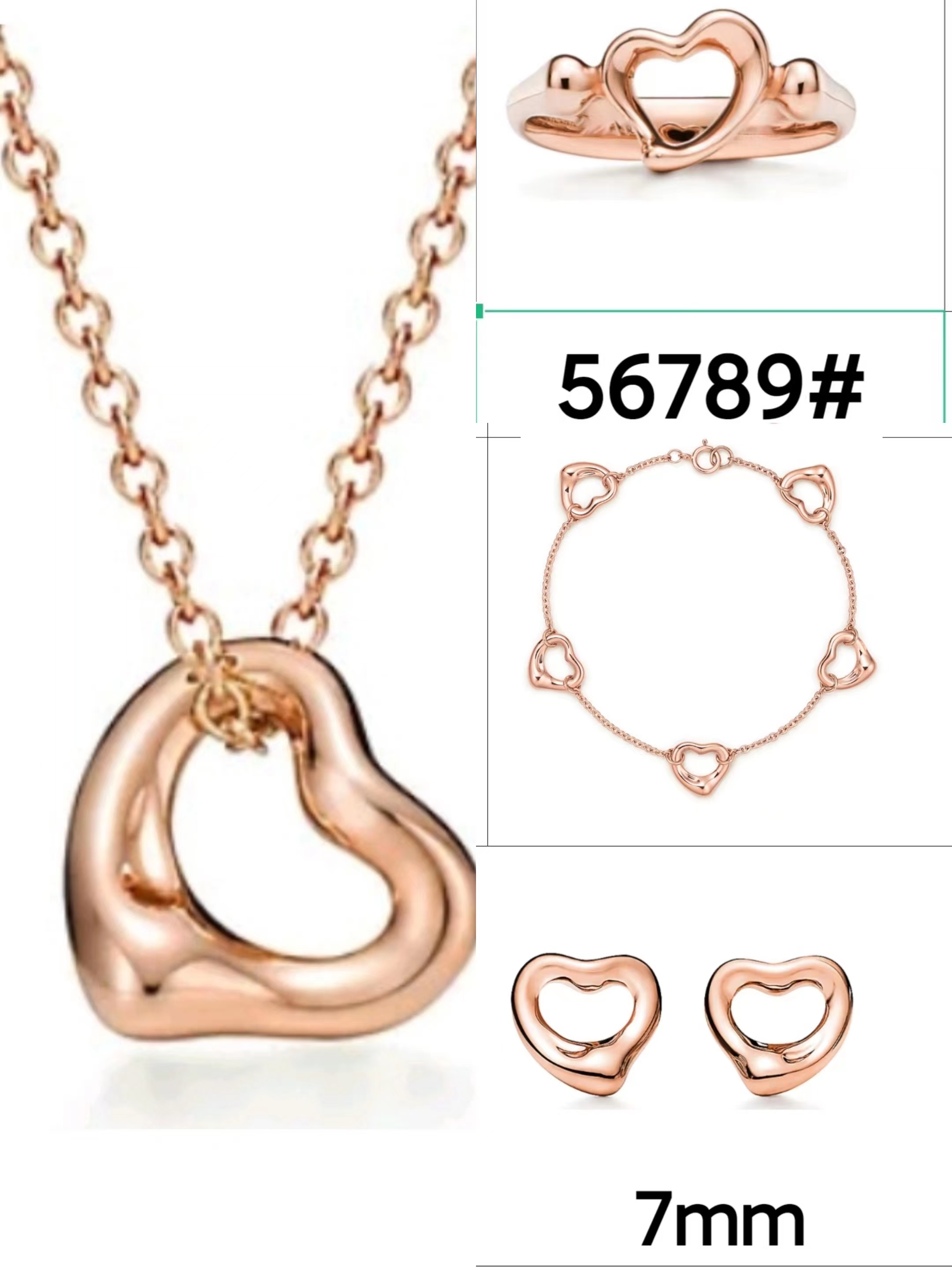 

18k gold silver chain Diamond love heart Designer Pendant Necklaces Luxury Classic for men Women girls Mother Wedding Party Jewerlry Accessories gifts wholesale