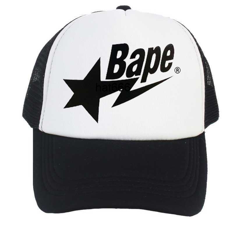 

Bapesta cap fashion baseball hat it hip hop Mesh Hat men's and women's summer outdoor, Blue