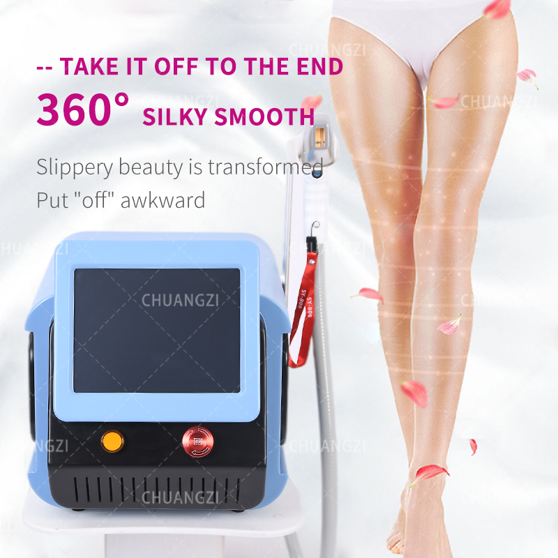 

2023 Professional suppliers 808 diode laser hair removal machine for face and body hair remove