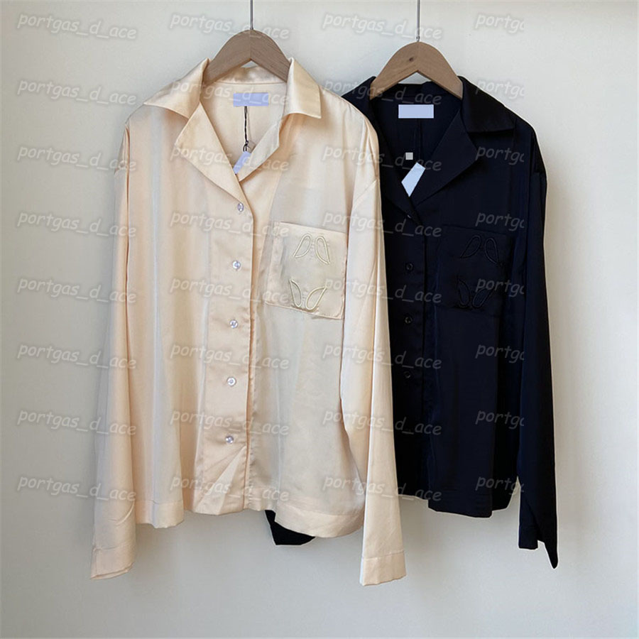 

Embroidery Women T Shirt Long Sleeve Blouse Spring Summer Lady Girls Shirts Color M5S0, Beige with label.0321