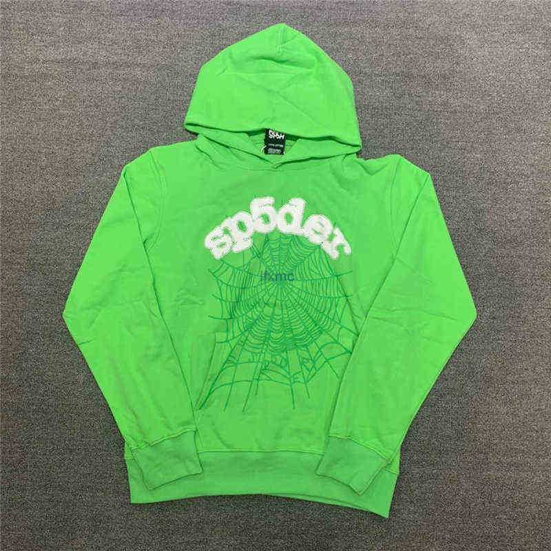 

Men' Hoodies Sweatshirts Sp5der Young Thug 555555 Angel Hoodie Men Women Spider Web Pattern Cotton High Green Hip Hop Streetwear T220726RTYZ, Cgms-97-7