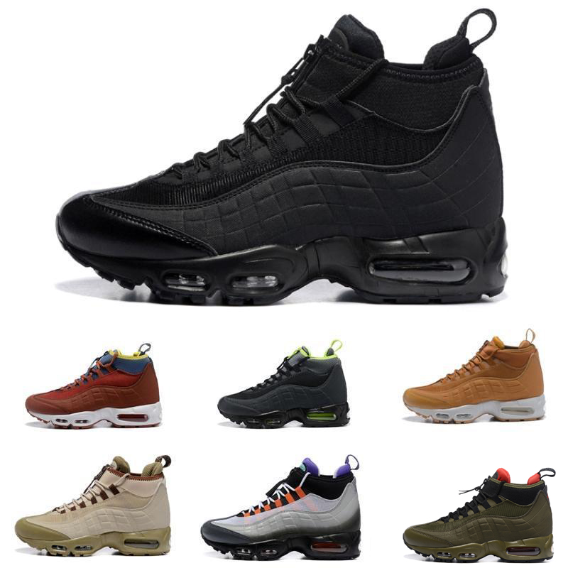 

Designer Classic 95s Boots Black Green Brown Men's Ankle Boots Hight Top 95s Waterproof Work Boots Men Shoes Sports Sneakers
