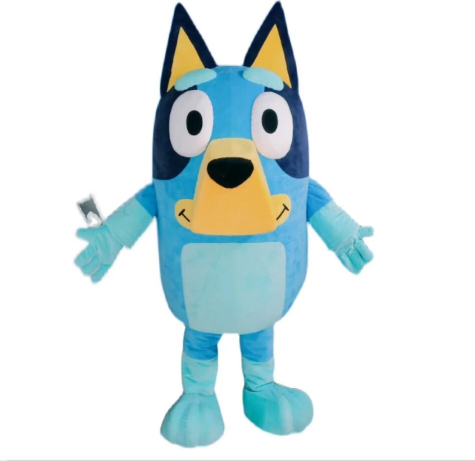 

Bingo Dog Mascot Costume Adult Cartoon Character Outfit Attractive Suit Plan Birthday, As picture