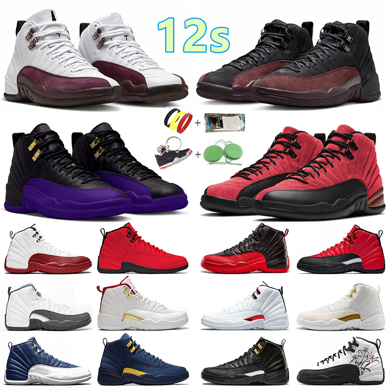 

Basketball Shoes 12 12s Men Women Sneaker Cherry Bulls Hyper Royal Muslin Gamma Blue Field-Purple Reverse Flu Game Dark Concord Stealth Trainers Sports Sneakers, Color#31