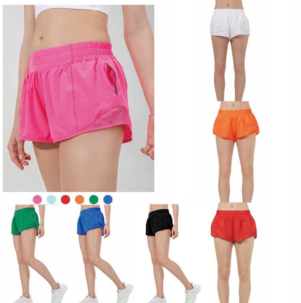 

designers lulus womens yoga Shorts Fit Zipper Pocket High Rise Quick Dry lulus lemon Womens Train Short Loose Style Breathable gym Quality 66ess