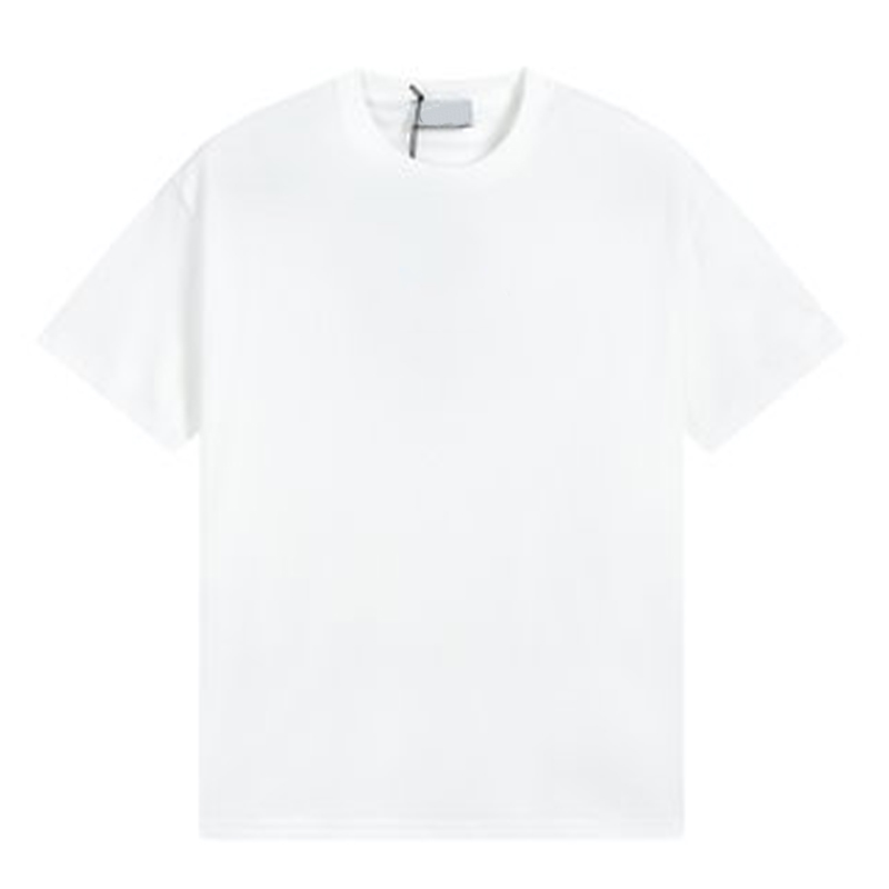 

Men's T-Shirts Printed Compass Embroidered Short-sleeved Couple Cotton Round Neck T-shirt, White w629#