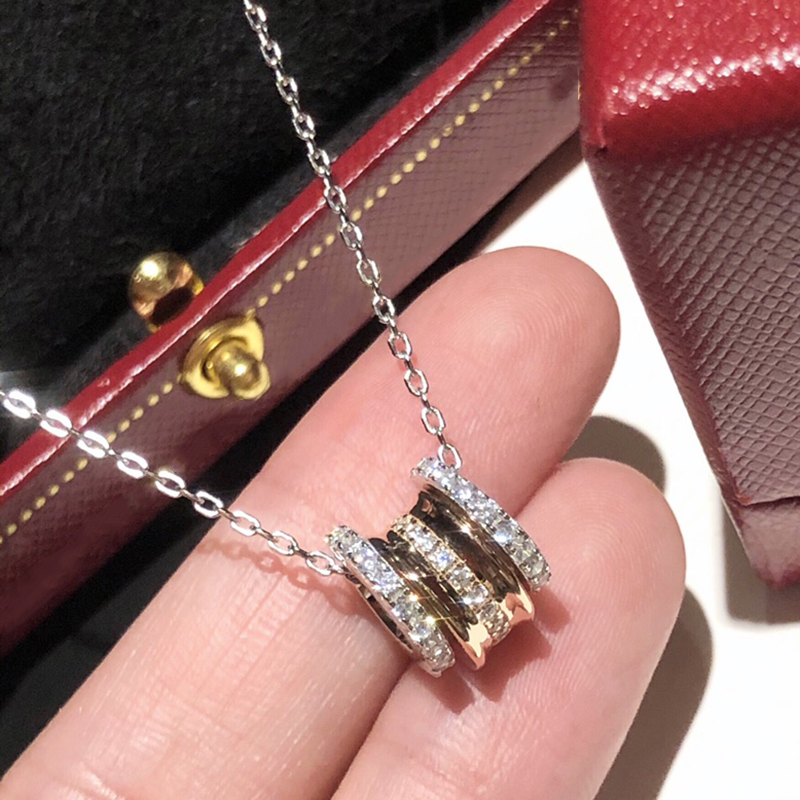 

LOVE necklace for women designer diamond fine silver Gold plated 18K T0P quality official reproductions classic style jewelry crystal gift for girlfriend 012