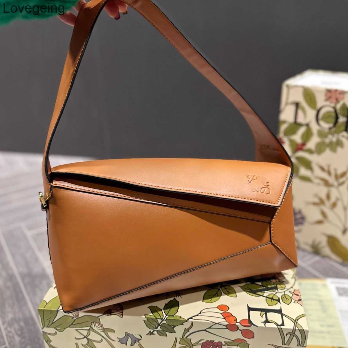 

Handbags Hobo Shoulder Puzzles Checker Designer Large Bag Diamond 2023 Single Loews Crossbody Bags Capacity Underarm Spliced Spno, Caramel