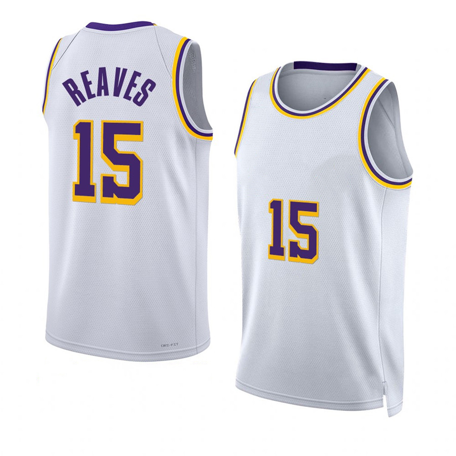 

Austin Reaves Basketball jerseys S-XXL Purple yellow white Los Angeles''Lakers''jersey kids, With logo
