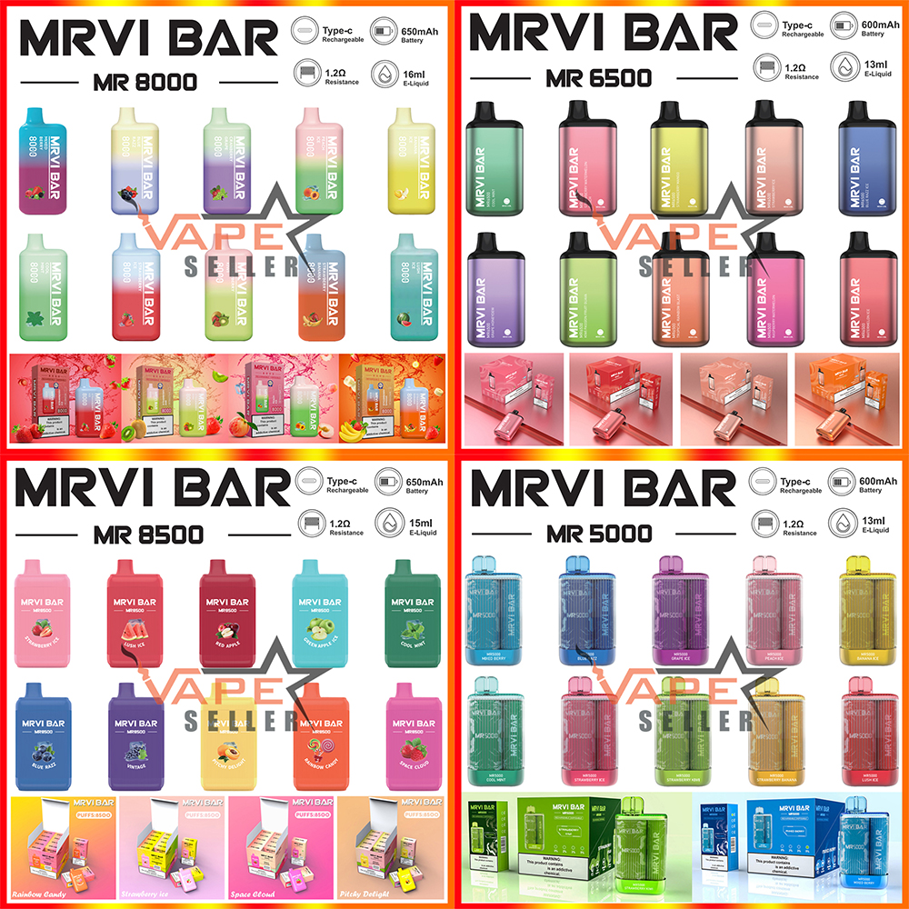 

Original Disposable Vape E Cigarette MRVI Elworld RandM Elf Puff Bar Lost Mary Bang 5000 6000 6500 8000 8500 Puffs Pen Vape Desechable Sigarette