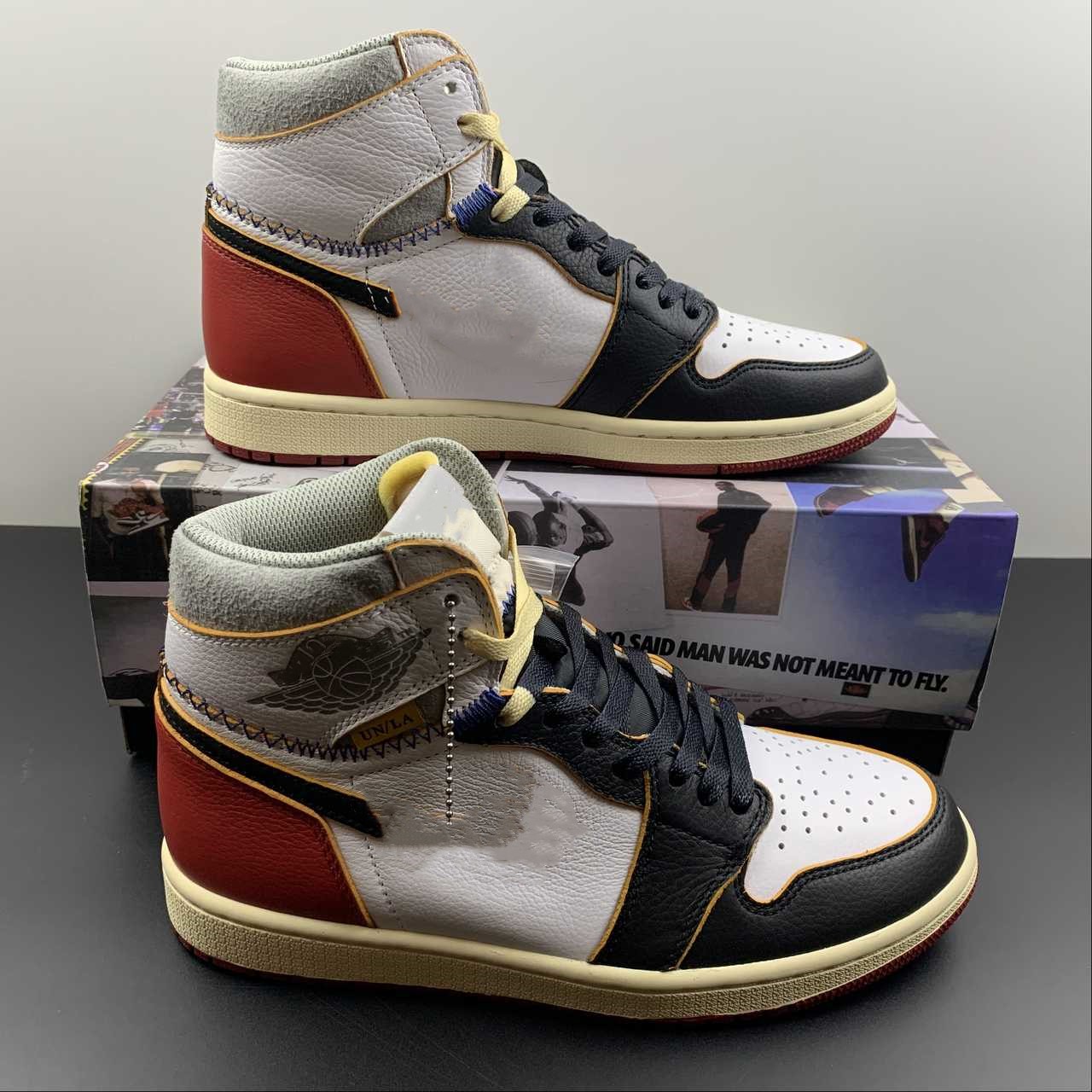

Basketball Designer Shoes Varsity Red Jumpman 1 Retro High Union Los Angeles Black Toe OG Quality Sports Sneakers With Original Box