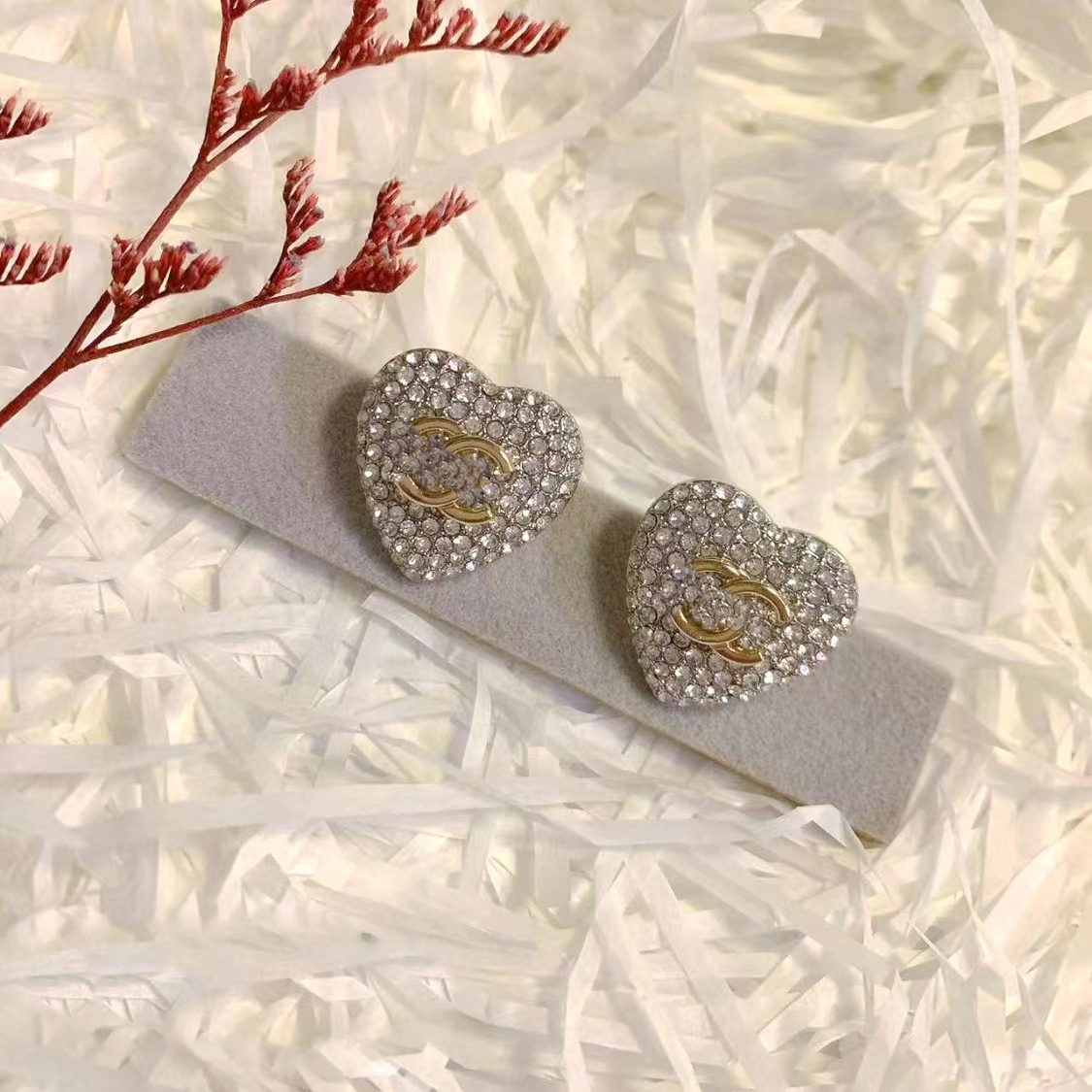 

Gorgeous Classic Style Letter Stud Earrings Designer Letter Full Diamond Earring For Women High Quality Jewelry Accessory Gift