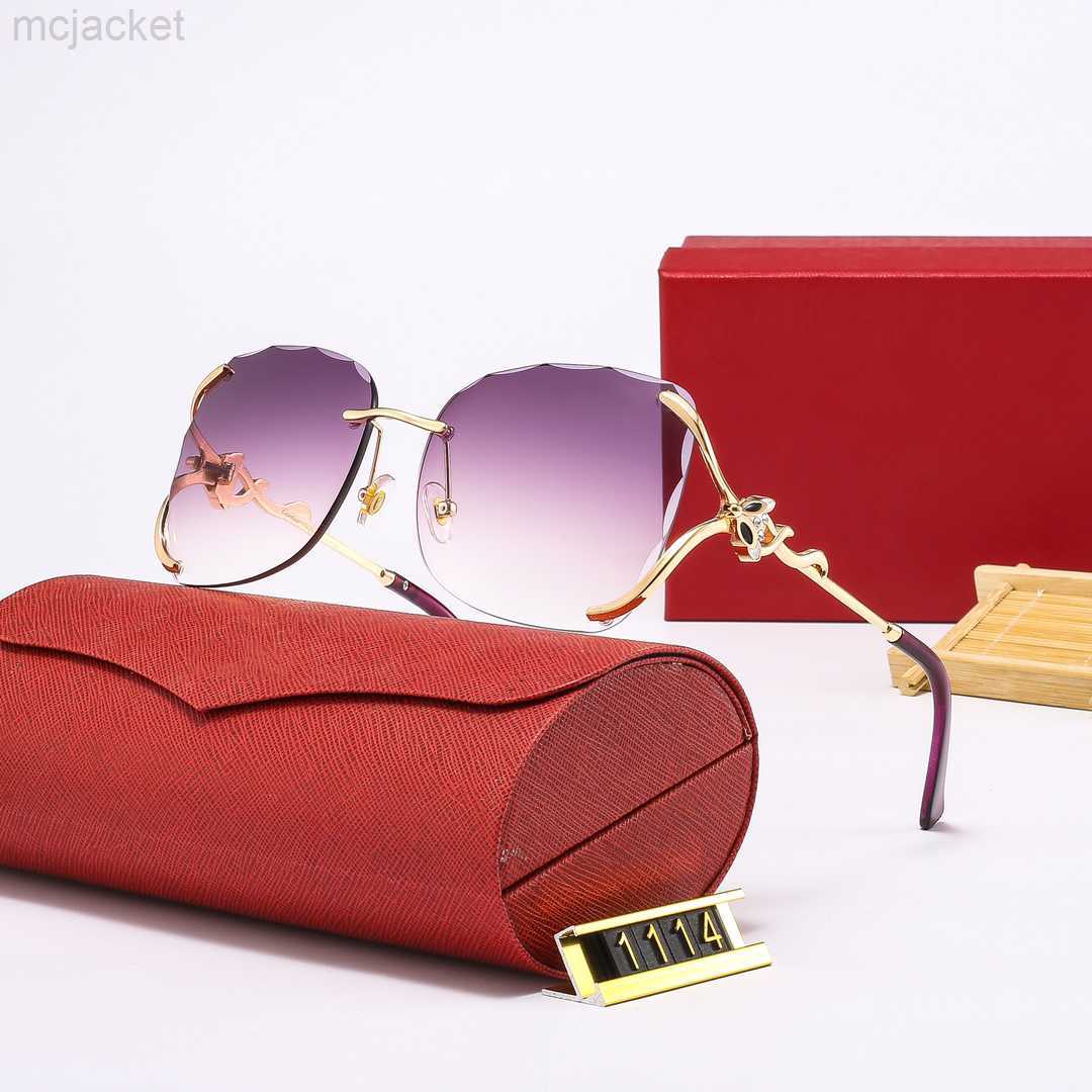

Desiner Carti Sunglasses Designer Sunglasses Women Mens Polarized Fashion Frameless Polaroid Lens Carti Glasses Uv400 Beach Ornamental Shade