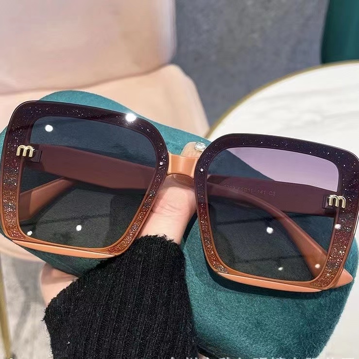 

OOO Sunglasses MIU Sunglasses Women's Glasses Designer Men's Sunglasses UV400 Diamond Inlay Shiny