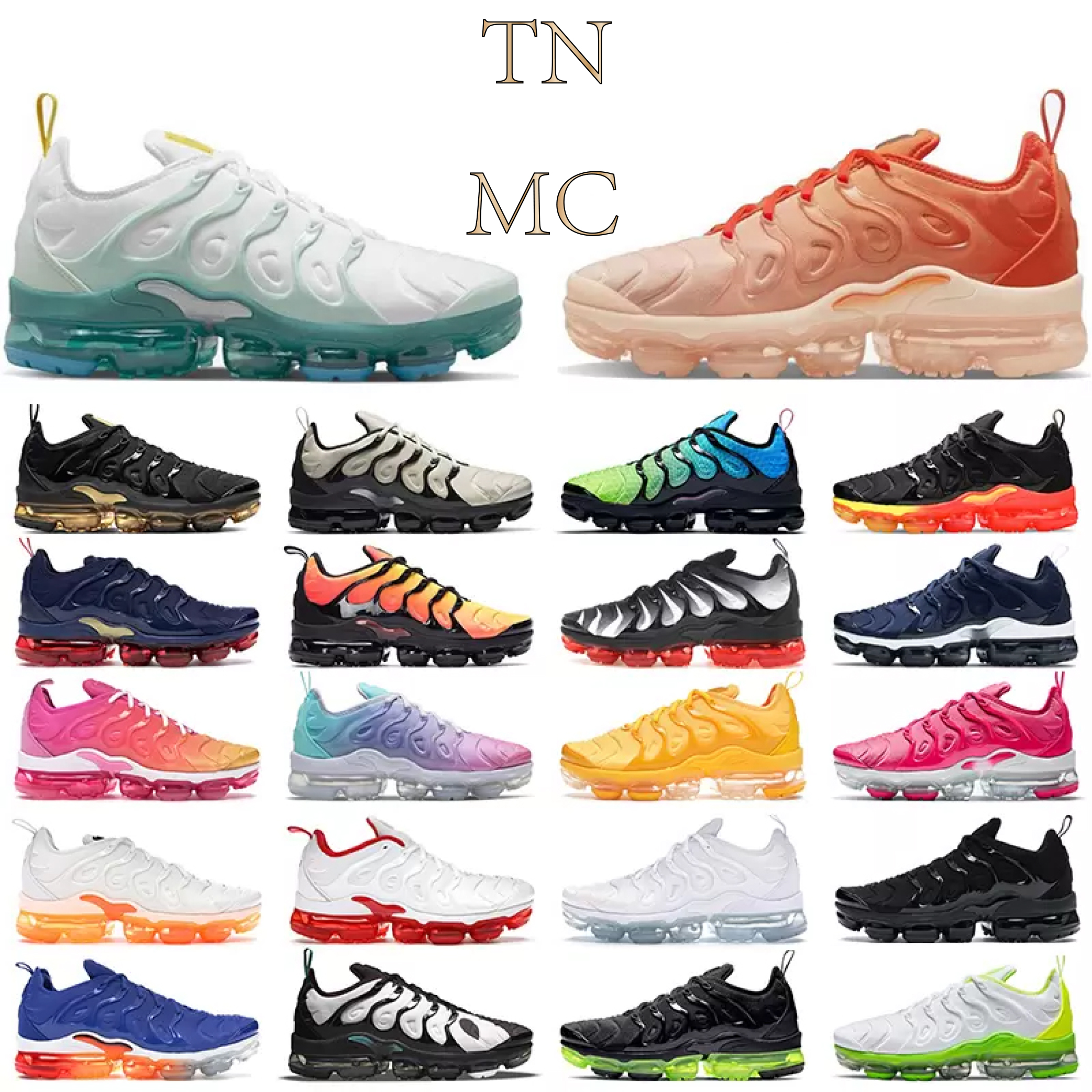 

2023 New Terrascape tn low running shoes men women genuine leather outdoor sports tns designer sneakers multiple colors mesh breathable luxury Plate-forme, Color 23