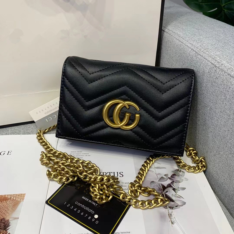 

Top Quality Famous Mini brand women designer GGity bag Shoulder bag leather chain GG bag Cross body Pures womens handbag crossbody bag purse, Red