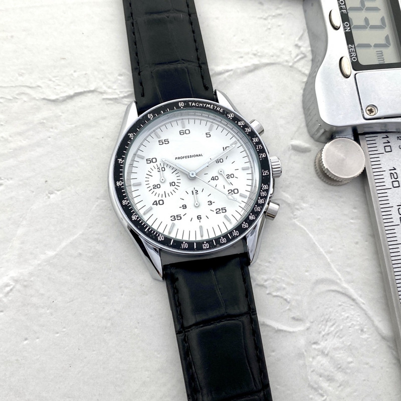 

Omeg Wrist Watches for Men 2023 New Mens Watches All Dial Work Quartz Watch High Quality Top Luxury Brand Chronograph Clock men Fashion speedmaster leather Belt style