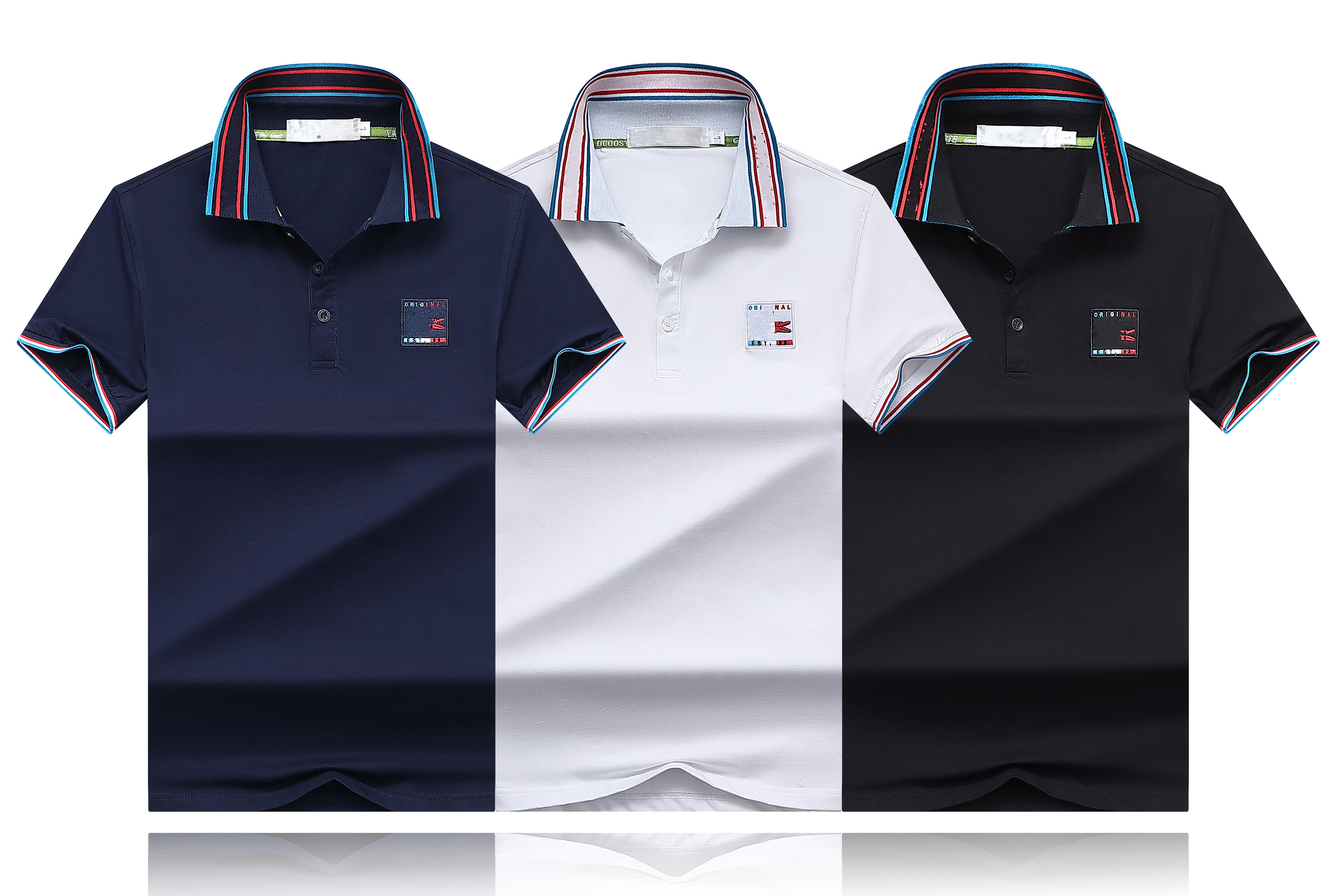 

New 2019 Summer Men Luxury Top quality Brand Crocodile Embroidery Polo Shirts Short Sleeve Cool Cotton Slim Fit Casual Business Men Shirts r, 19