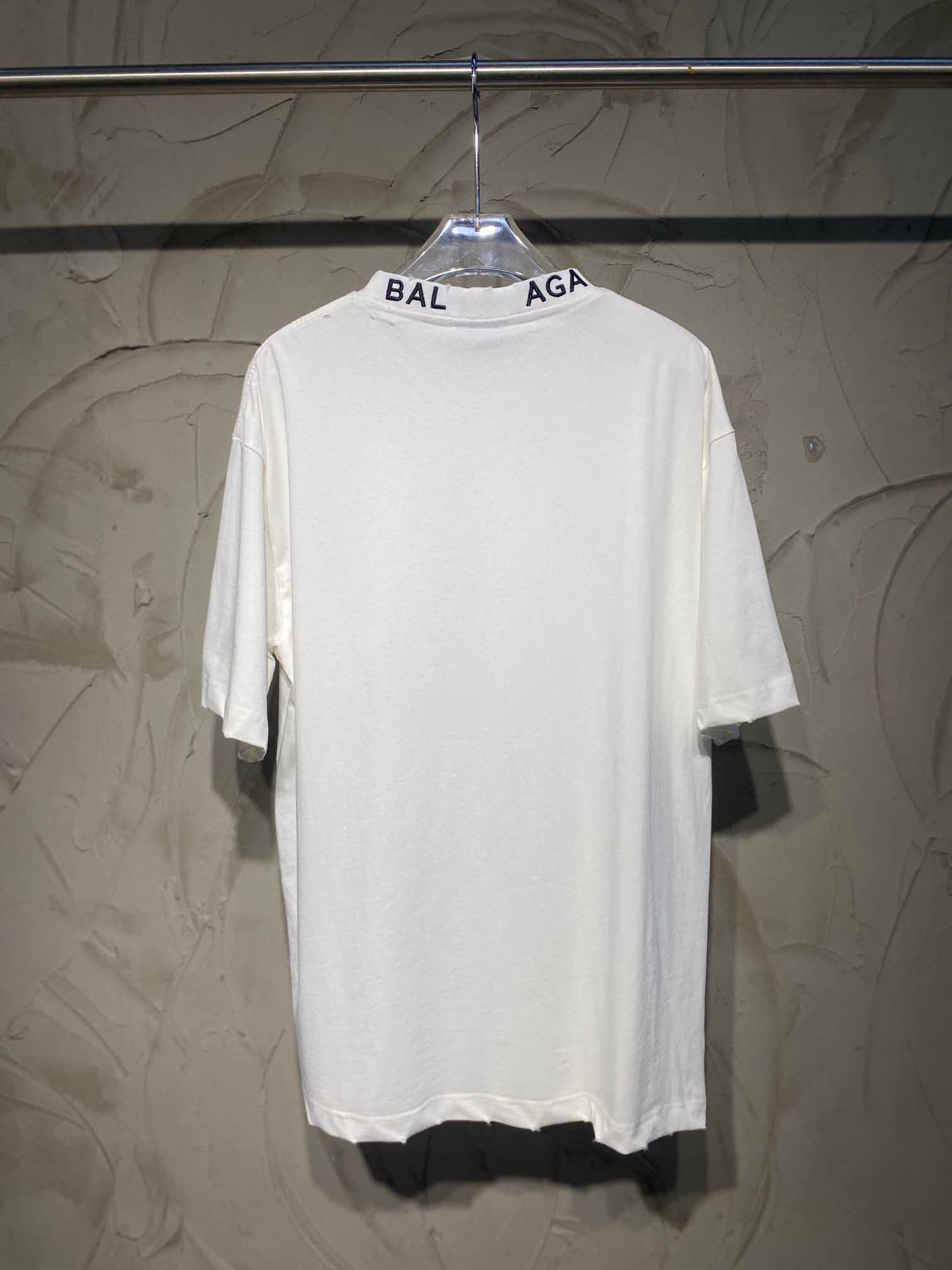 T-shirts pour hommes Polos Col rond brodé et imprimé style polaire vêtements d'été avec street pur coton aTFY1