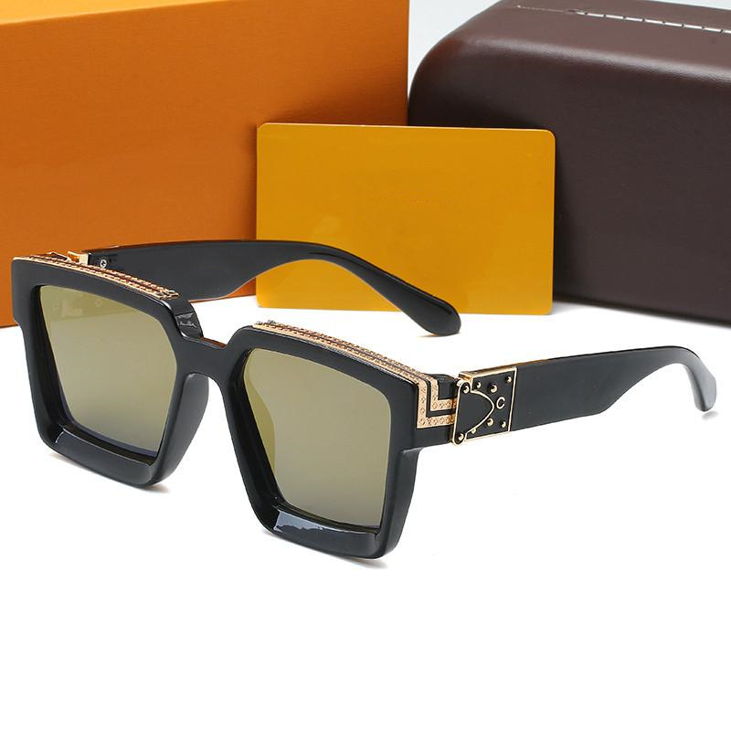 2023 new Luxury Classic Millionaire Sunglasses for men Designer Brand fashion Mens Womens Sun Glasses Eyewear Metal Glass Lenses Millionaires 960