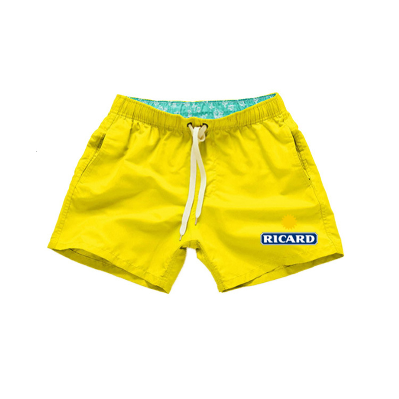 

Men' Shorts Swimwear Beach Quick Dry Men' Swimwear Sunga Boxer Pants Ricard Shorts Quick Dry 230330, White