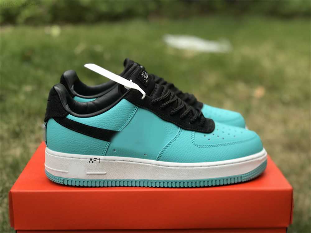 

Authentic Tiffany Running Shoes Co. x 1 Low 1837 Friends and family Blue Black Sports Sneakers Outdoor Trainers with Original Box 36-46, #1