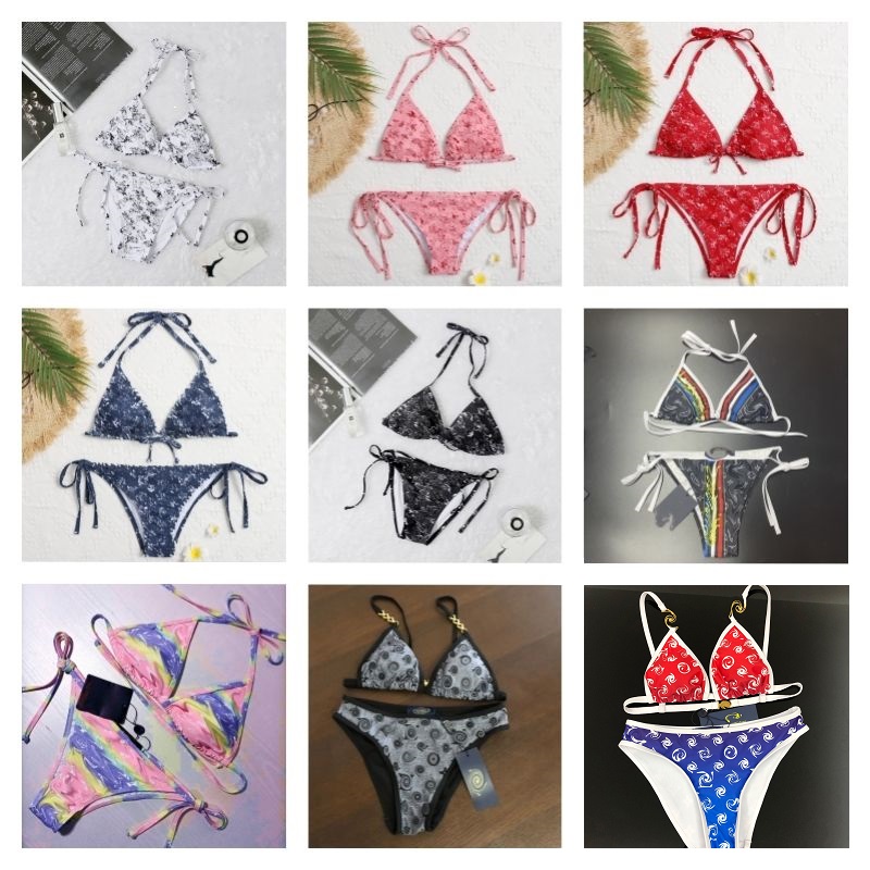 

Designer Swimsuit Women Bikini Set Swimwear Textile Brand Letters Printed Bathing Suits Summer Beach Party Wear Swimming Clothes, Contact us get original picture