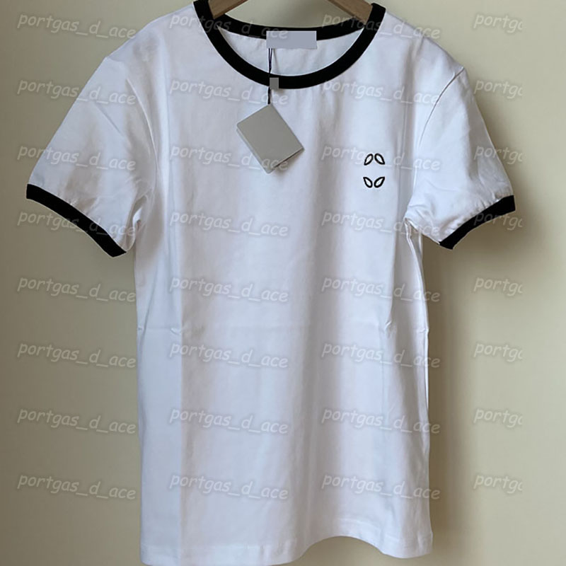 

Embroidered Women T Shirts Short Sleeve Tees Fashion Street Style Casual Summer Tops, White with label.0321