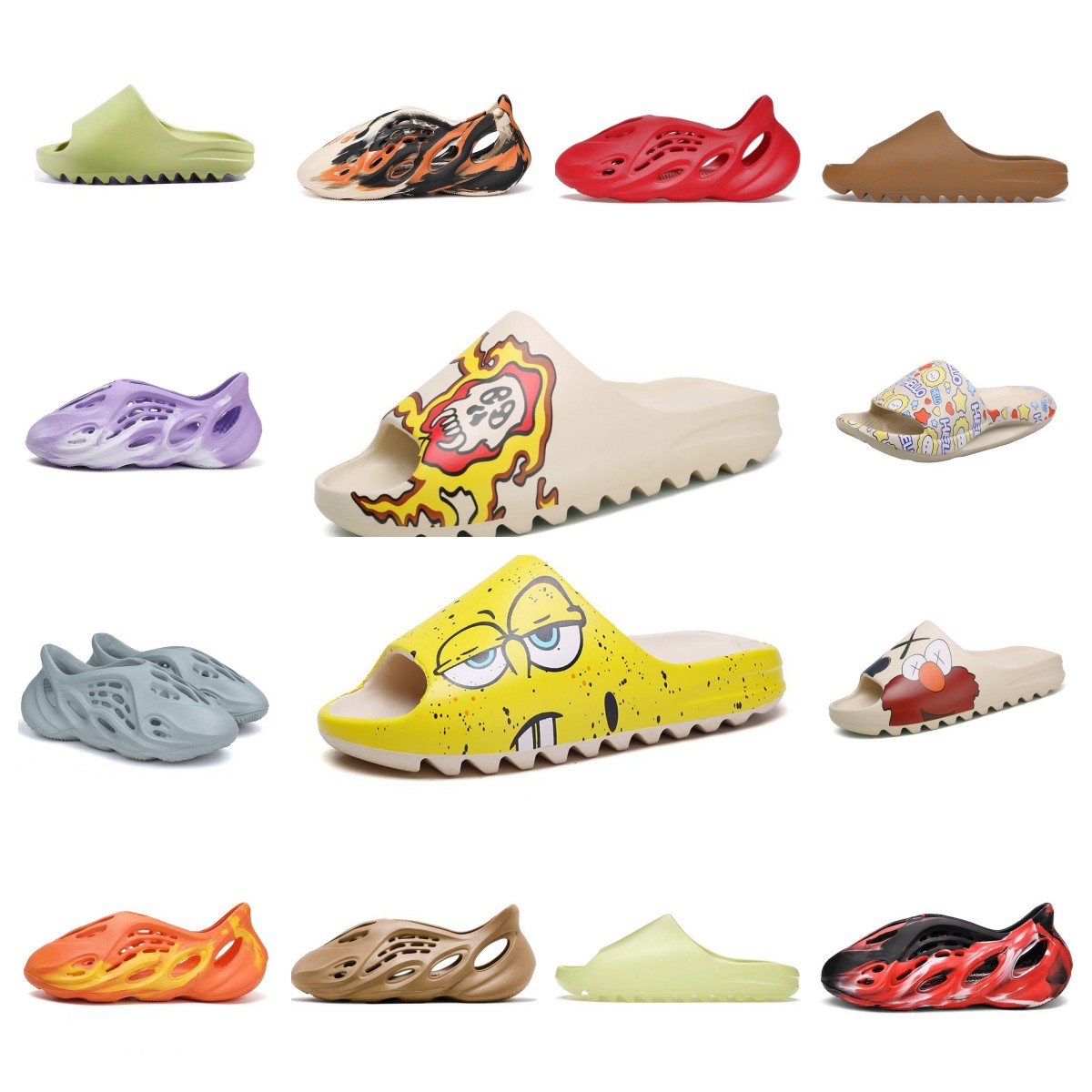 

Sandals slipper foamrunner kids Designer Mens Women Kid Foam Runner Slides Slipper Enflame Orange Cream Clay Desert Sand Mineral sandals famous designer women shoe, 22