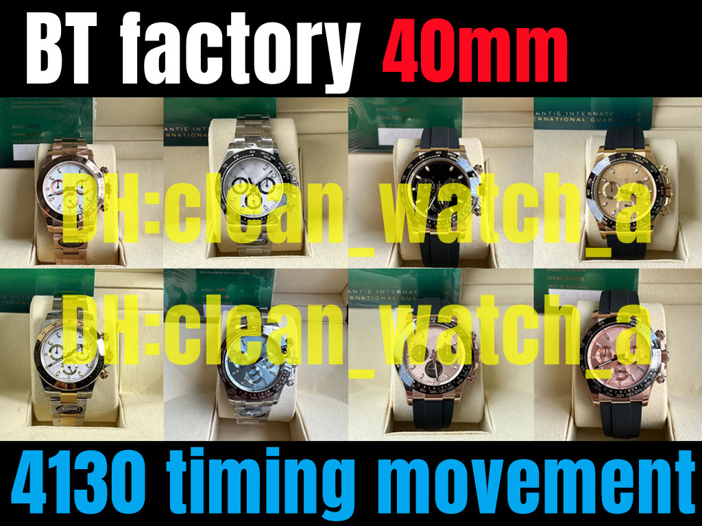 

BT Factory Mens Watch 40-12.2mm 4130 Fully automatic mechanical timing movement highest quality glow-in-the-dark waterproof c1, Screwdriver