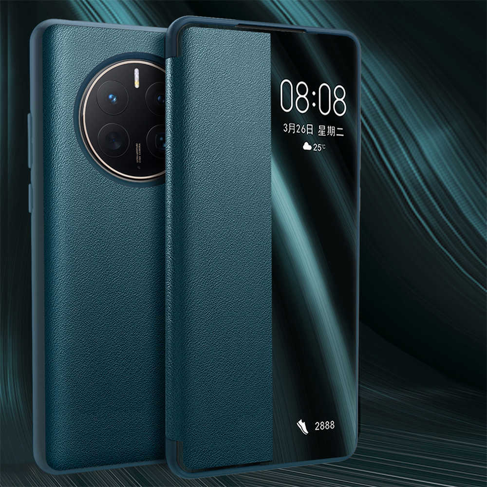 

Cell Phone Cases Dome Cameras 360 Full Coverage Shockproof Flip Phone Case For Huawei P50 P40 Pro Plus Lite P30 Mate 50 40 30 20 RS 20X 10 Pro 9 Folding P230317, Black-for mate 40 pro plus