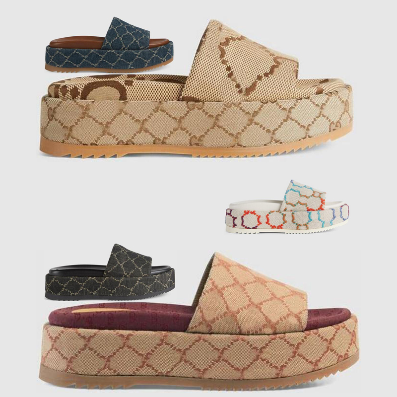 

2023 New Designer Guccie Slippers Sandal Sliders For Womens Men Macaron thick bottom non-slip soft bottom fashion G house slipper women beach flip-flops Sandales shoe, Light tan