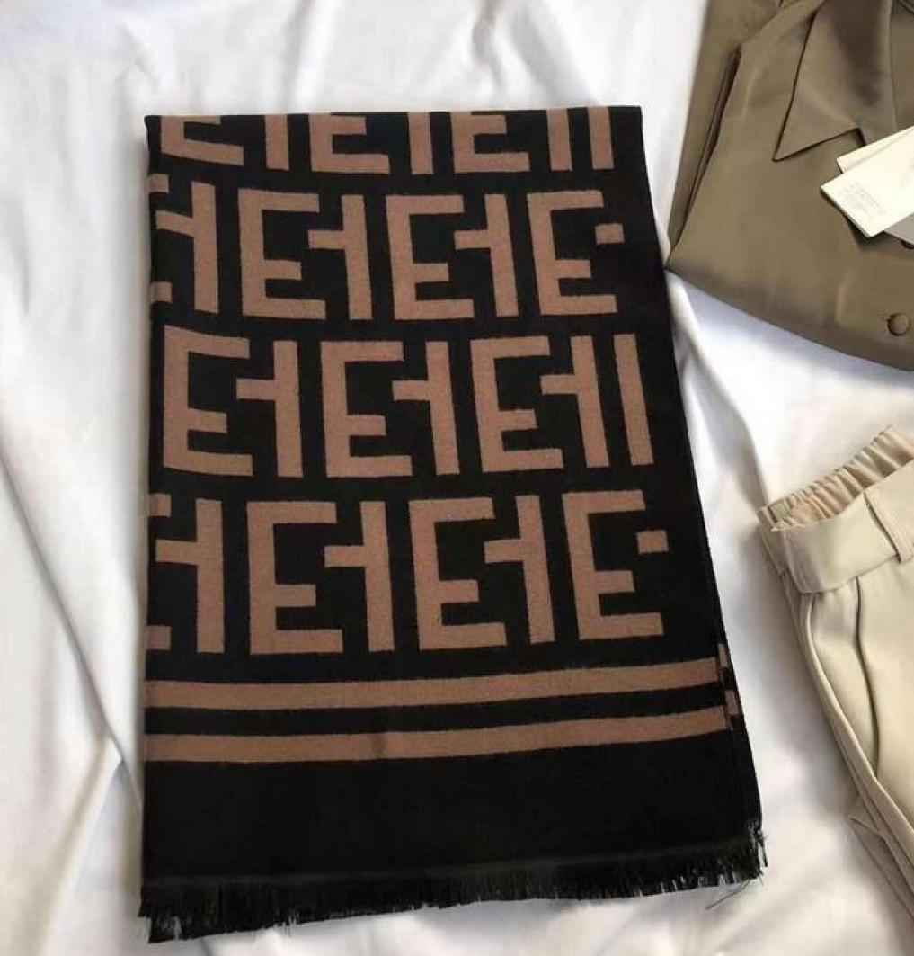 

Stylish Women Cashmere Scarf Full Letter Printed Scarves Soft Touch Warm Wraps With Tags Autumn Winter Long Shawls2692347