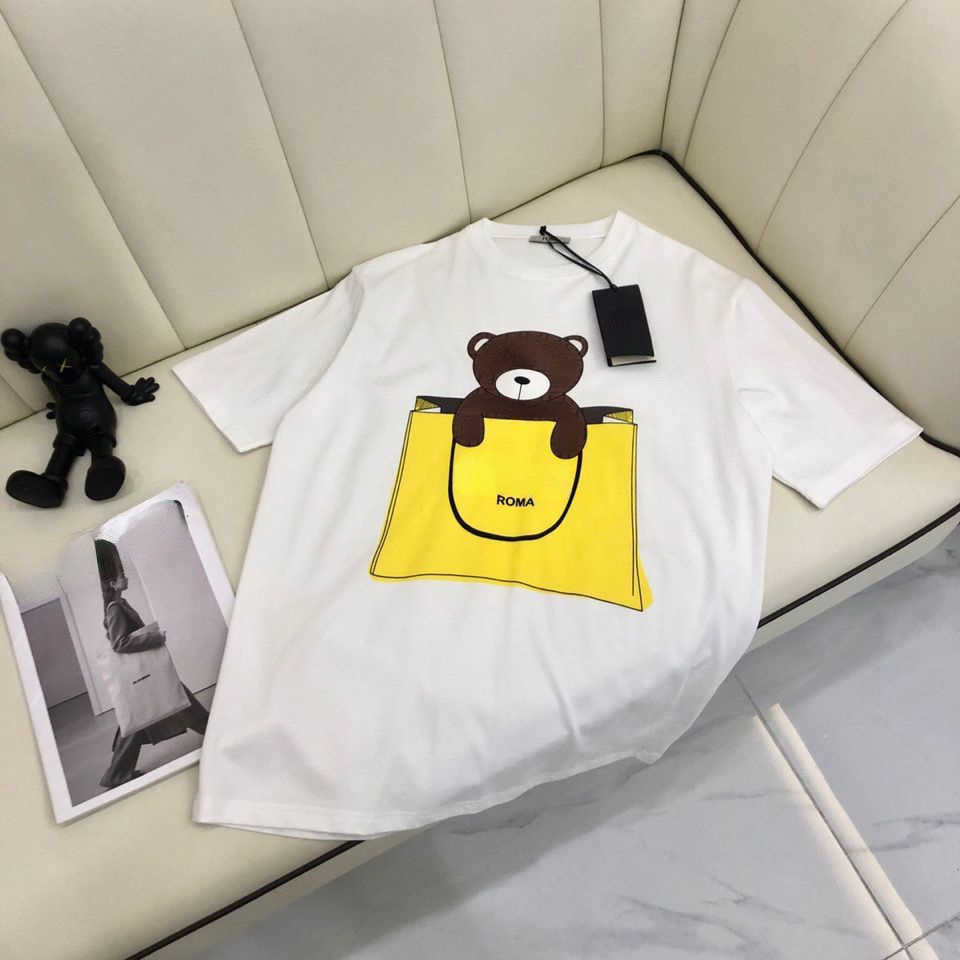 

Summer short sleeve t shirt men women sweatshirt fd designer tshirt 3D print pullover cotton Tshirt casual shirts luxury clothing 4xl710S, White-1