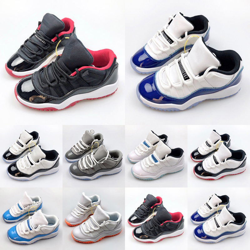 

Jumpman 11 Low Children Basketball Kids Shoes Baby 11s XI Cherry Bred Cool Grey Concord Unc Win Like For Toddler Sneakers Fashion Tennis Shoe Size 25-35, As photo 18