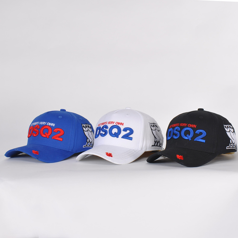 

DSQ ICOND2 Casual Fashion Trend Baseball Hat Simple Classic Letter Print Couple Unisex Sports Hat DSQ ICON Street Fashion Top Quality Hat D229, White