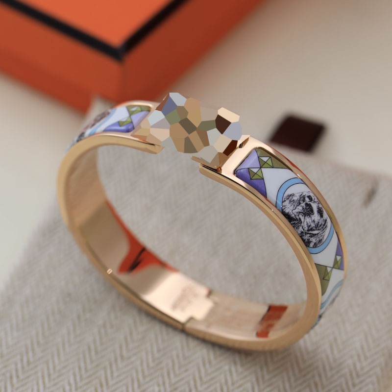 

12mm Enamel clic bangle for women charm bracelets new version dog purple enamel
