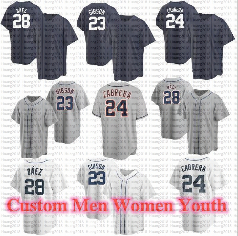 

Miguel Cabrera Javier Baez Baseball Jerseys Jonathan Schoop Spencer Torkelson Akil Baddoo Parker Meadows Eric Haase Donny Sands Jersey Kids, Men