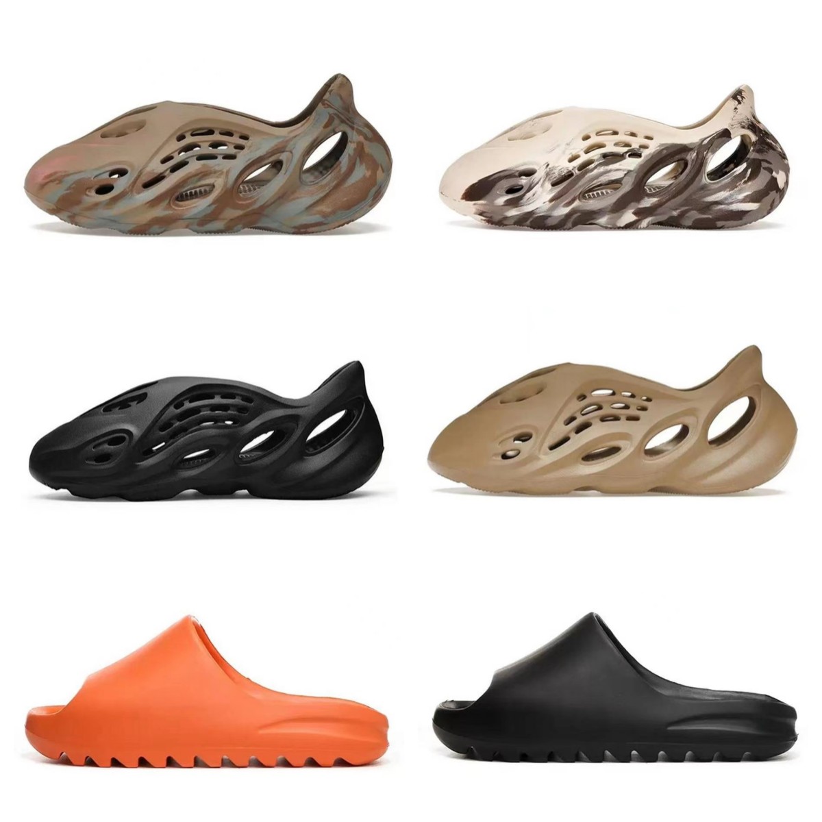 

Designer Slide Slippers Sandals foam runner Men Women Slides Sneakers Onyx Ochre Bone Glow Green Pure Desert Sand Mens Outdoor Trainers
