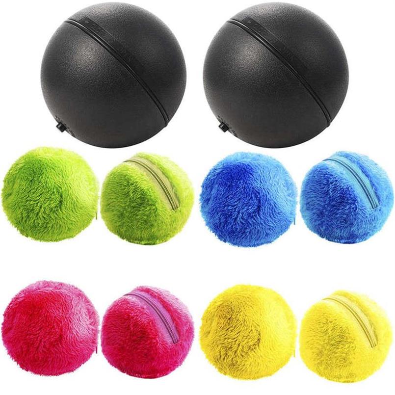 

2 Set Magic Roller Ball Toy Dog Cat Automatic Roller Toys Ball With 2 Rolling And 8x Colorful Cover Mini Robot Cleaner F220t