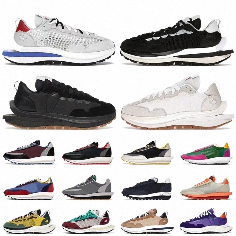 

Waffle VaporWaffle LDWaffle Running Shoes Women Mens Clot Fragment Undercover LDV Sports Sneakers Pegasus Black White Gum Nylon Sail casual shoe Trainers Runners, Dark iris