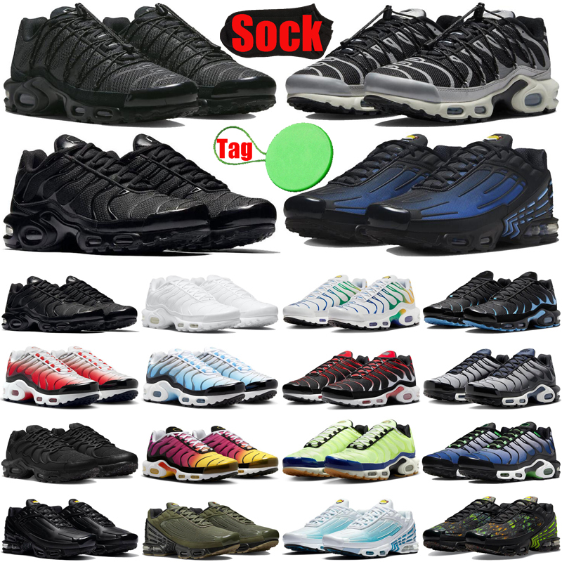 

tn plus 3 terrascape running shoes for men women tns tnplus tn3 shoe triple white Black Reflective Unity Metallic Silver Tiffany Blue mens trainers sneakers fashion, #10 midnight navy