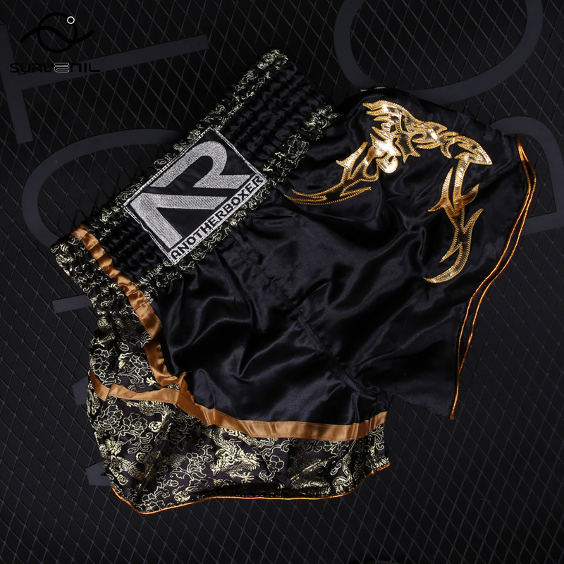 

Boxing Trunks Satin Muay Thai Shorts Kids Men Women Mma Kick Quick Dry Kickboxing Fight Pants Sanda Combat Grappling Fightwear 230331, Muay thai shorts 100